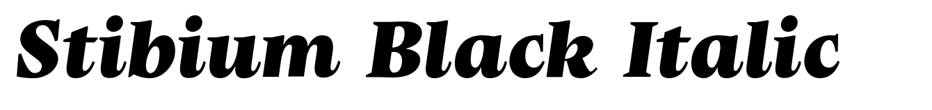 Stibium Black Italic